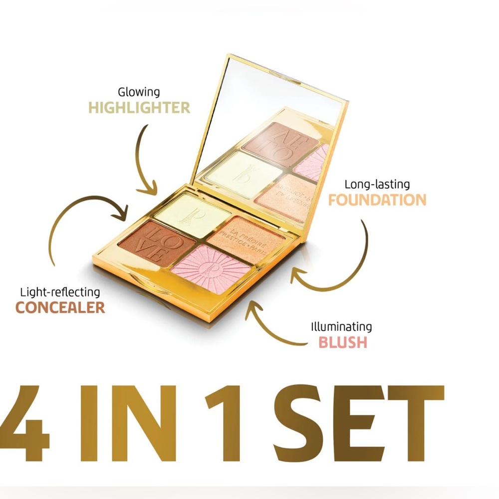 New Sealed Vedette Francaise 4-in- 1 Glow Face Powder Set - Picture 4 of 6